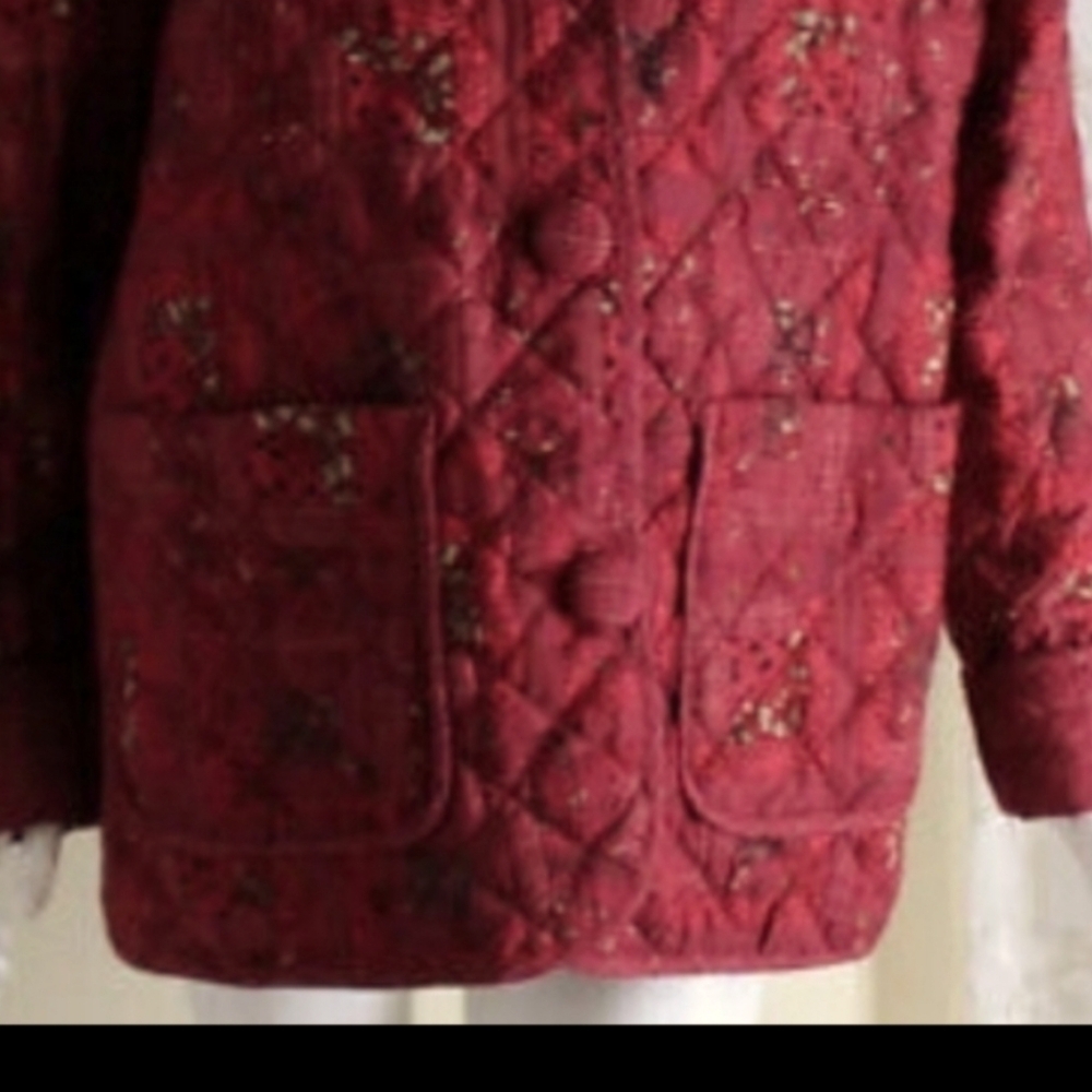 Donna Sharp Quilted Patchwork Jacket Blazer Sz Sm… - image 2